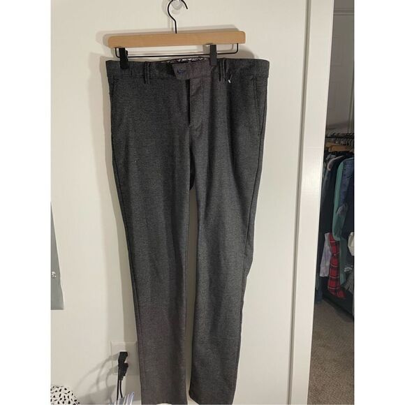 Haight & Ashbury Wool Grey Euro Smooth Tweed Trousers - Picture 3 of 4